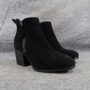 Blondo Shoes Womens 6 Bootie Block Heel Classic Leather Fashion Waterproof Black